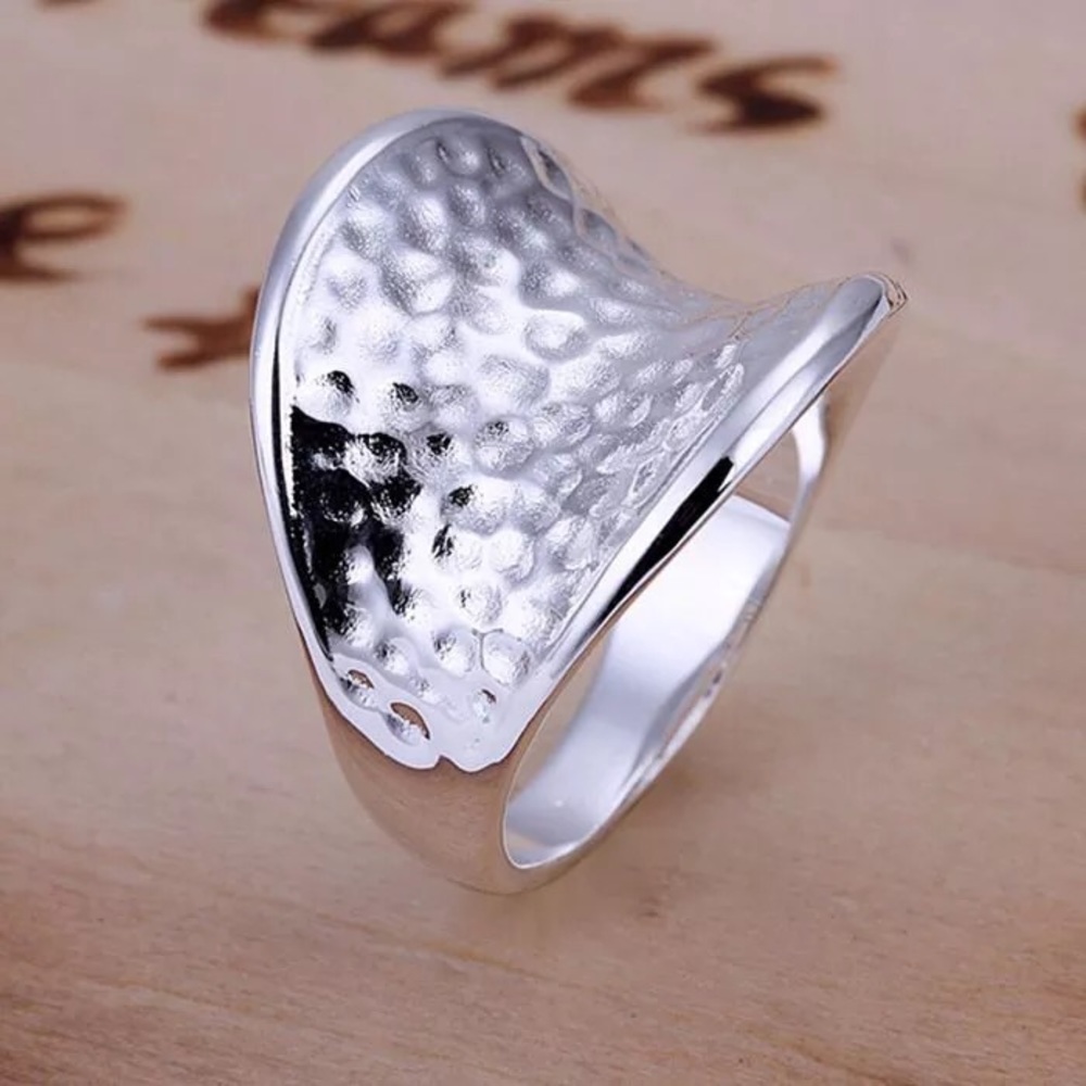 925 Silver Thumb Ring - Picture 2 of 5